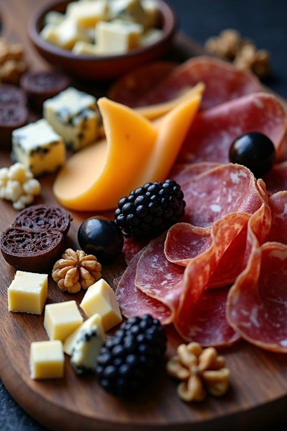 macabre halloween charcuterie board