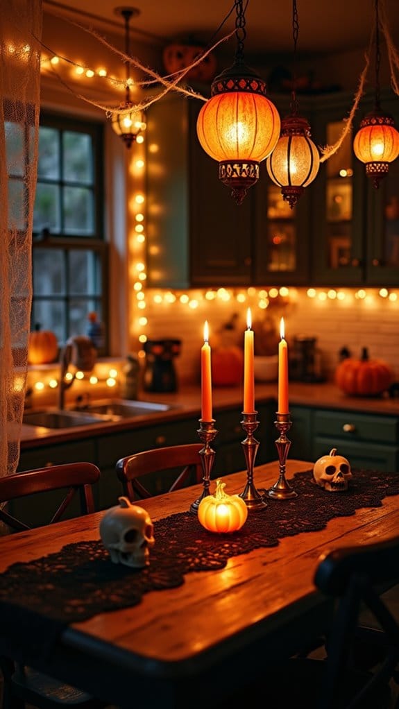 magical halloween kitchen decor