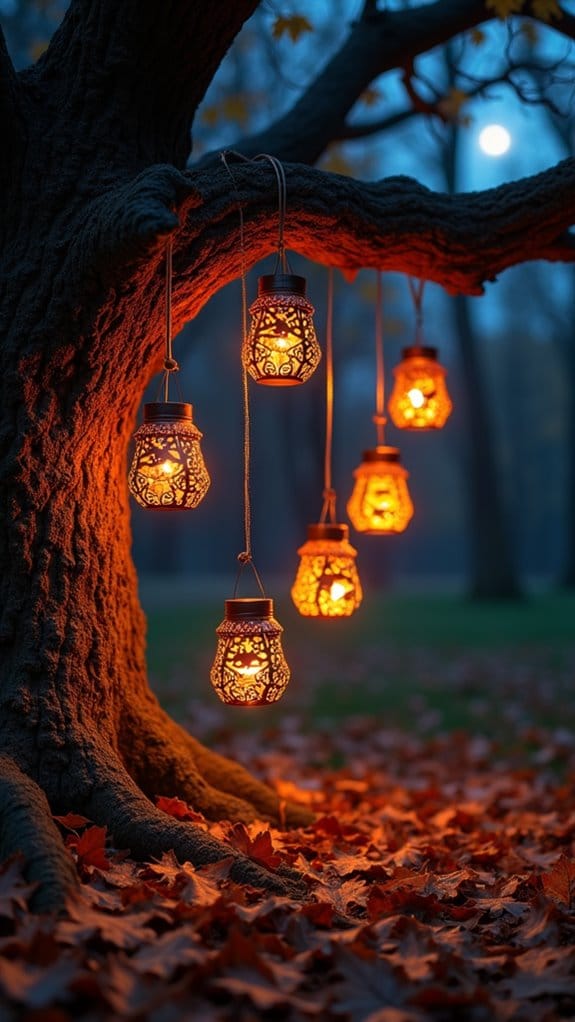 magical halloween lantern display