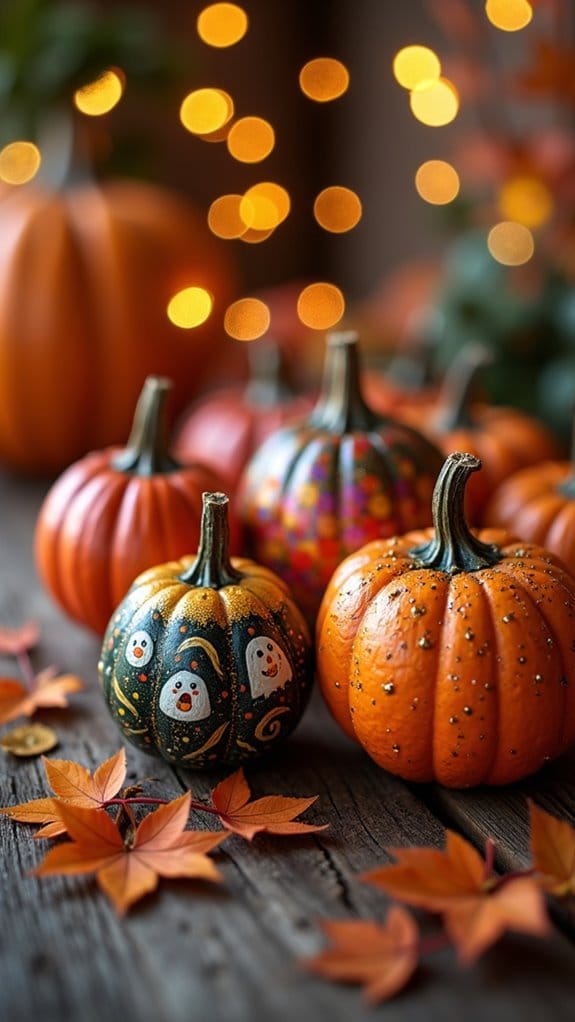 mini pumpkins festive decorations