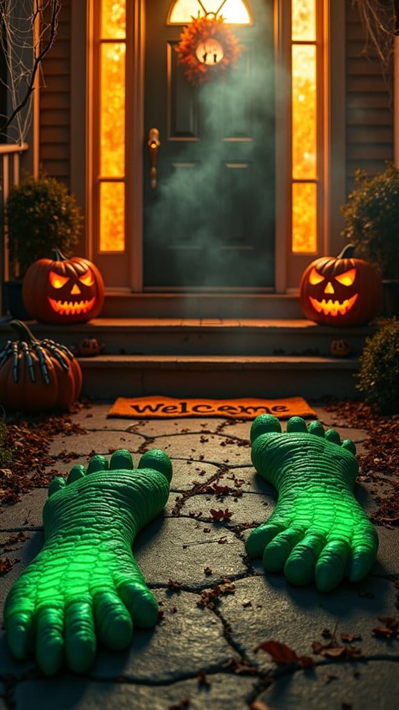 monster footprints for halloween