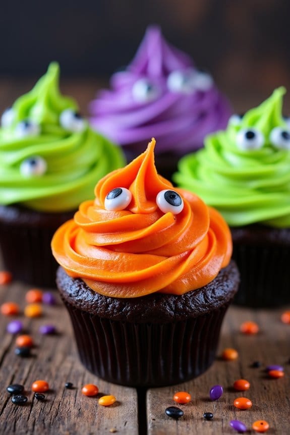 monster mash halloween cupcakes