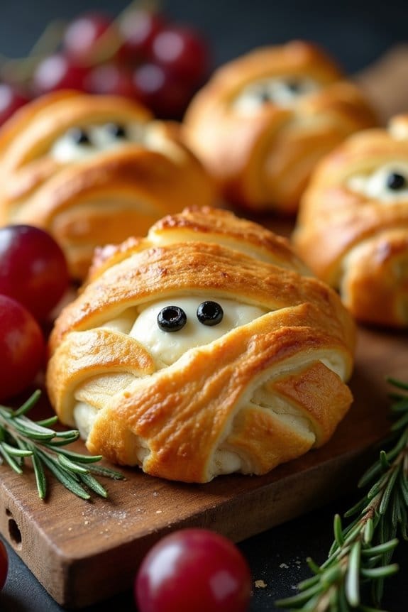 mummy brie halloween appetizer