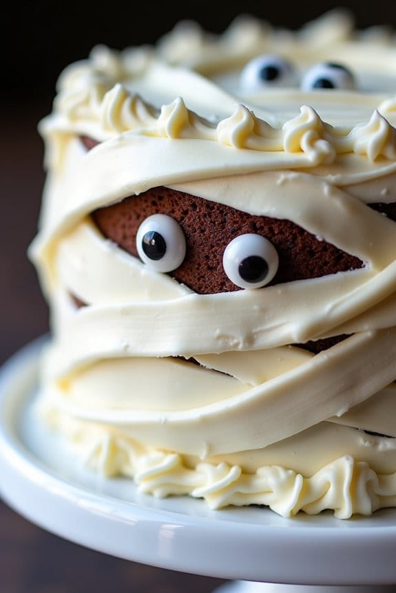 mummy wrap cake recipe