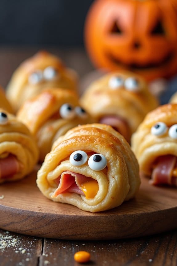 mummy wrapped mini sandwiches recipe