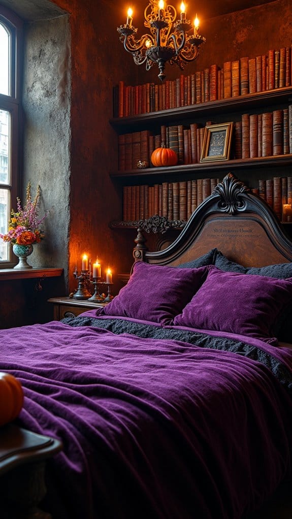 mysterious halloween book displays