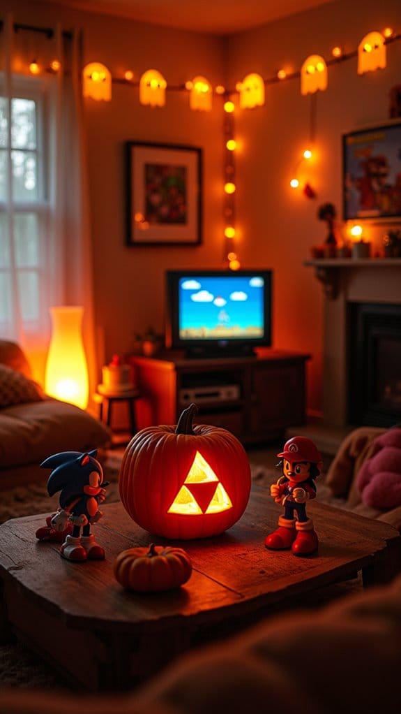 nostalgic 90s video game decor