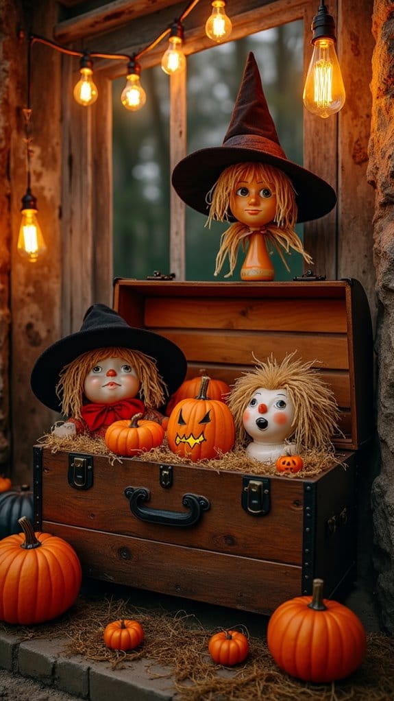 nostalgic retro costume display