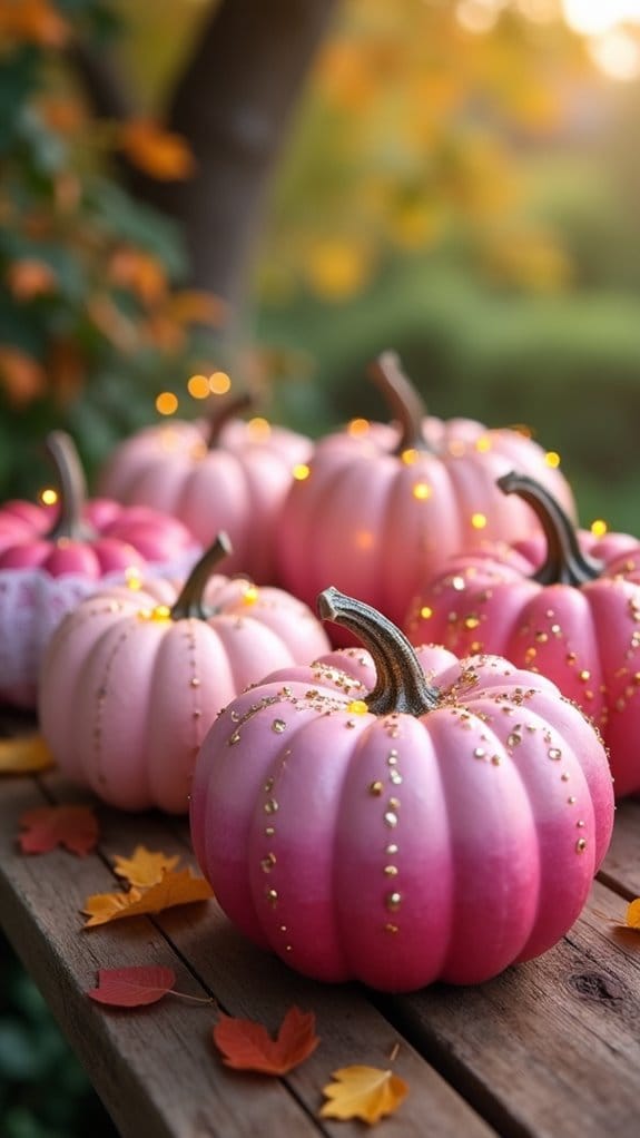 ombre pink pumpkin project