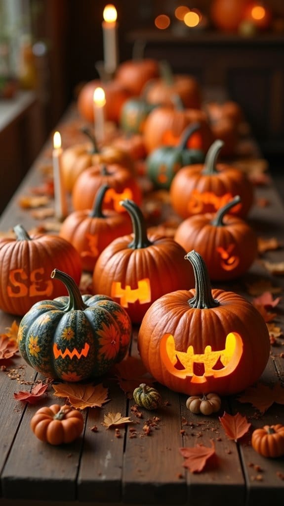 personalized family pumpkin decorations