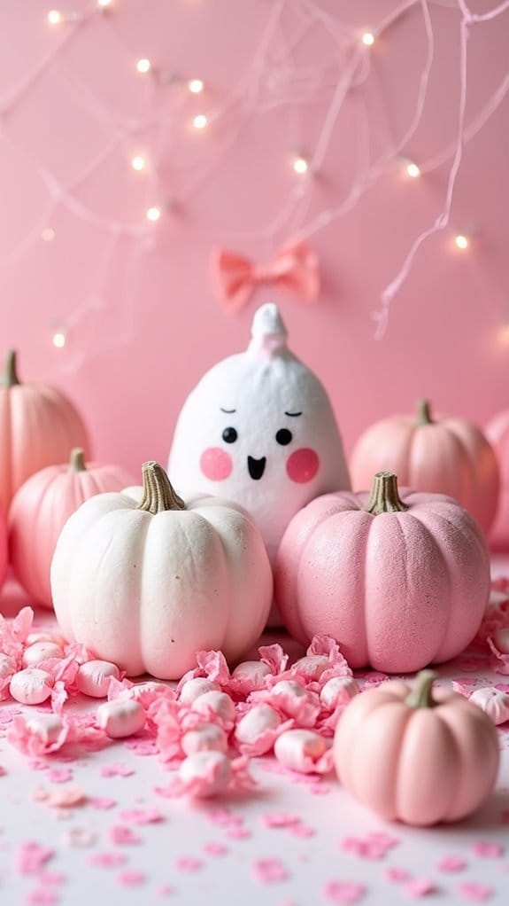 pink themed halloween party favors