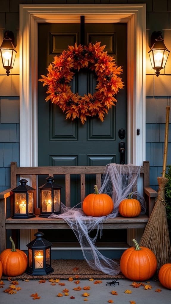 playful halloween porch decorations
