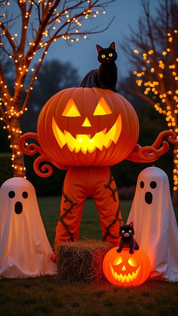 playful halloween yard decorations