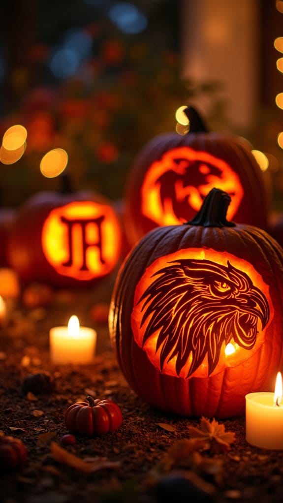 pumpkin carving team logos