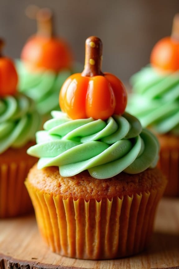 pumpkin patch halloween cupcakes