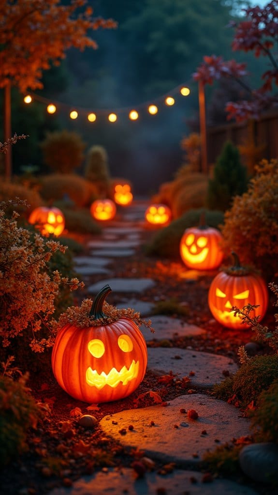 pumpkin planters for autumn