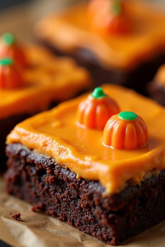 pumpkin spice brownies delight