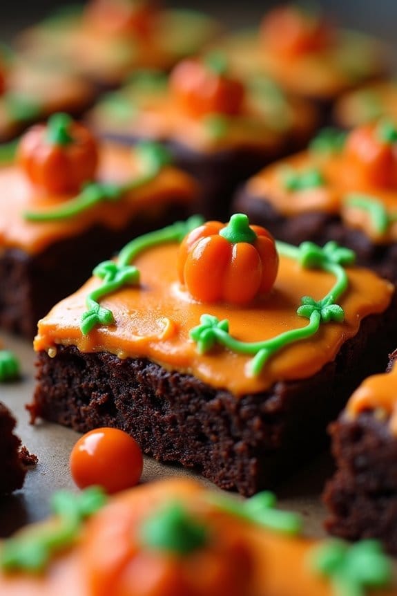 pumpkin spice chocolate brownies