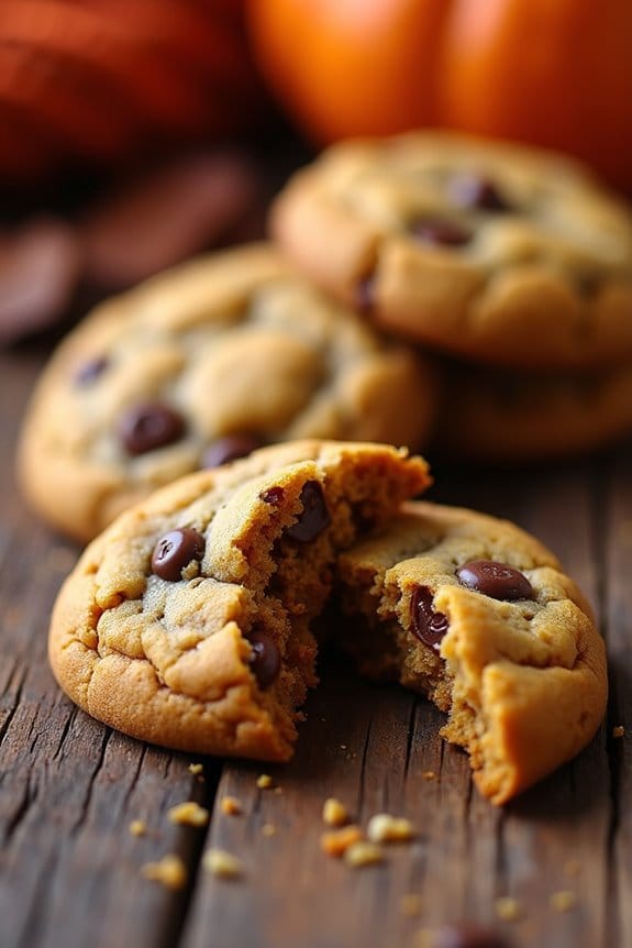 pumpkin spice halloween cookies
