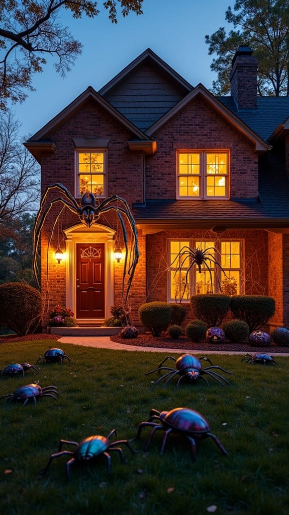 realistic halloween insect decorations