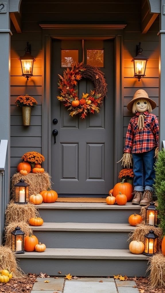 rustic autumn wreath decor