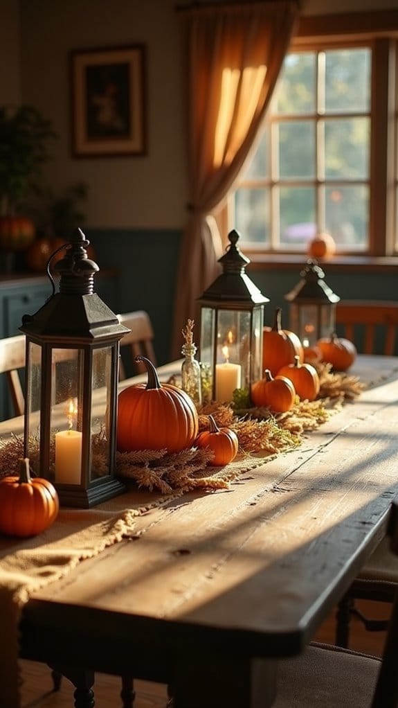 rustic burlap table runners