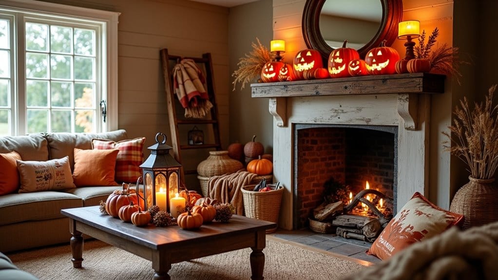 rustic farmhouse halloween decor