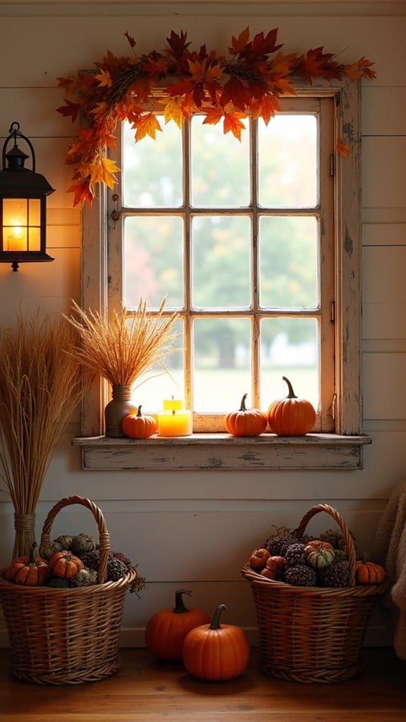 rustic halloween decor accents