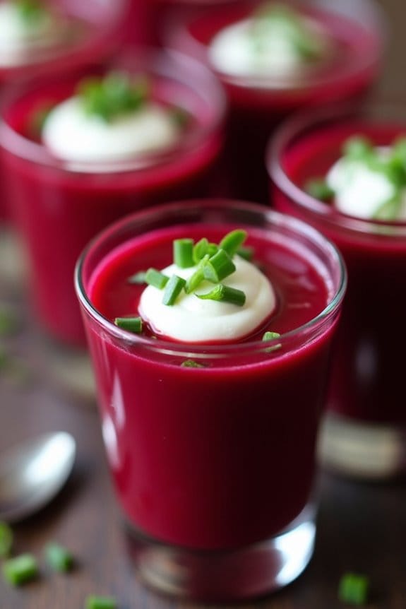 savory halloween beet soup