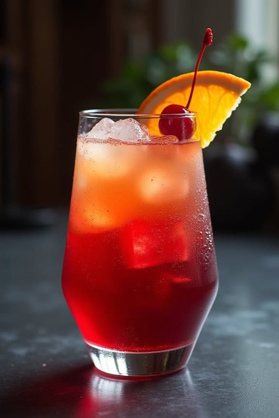 sinister singapore sling cocktail delight