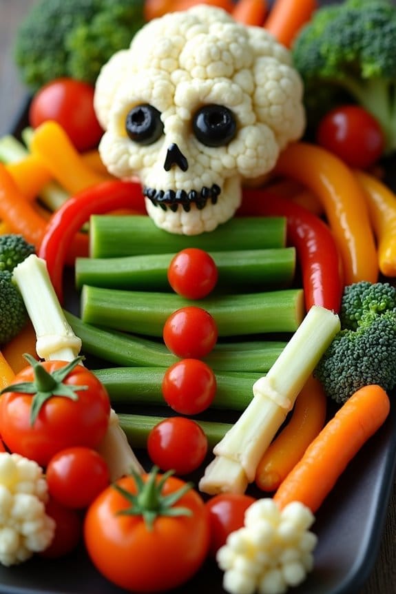 skeleton veggie platter recipe