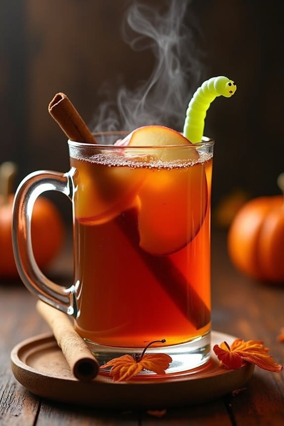 spiced halloween apple cider