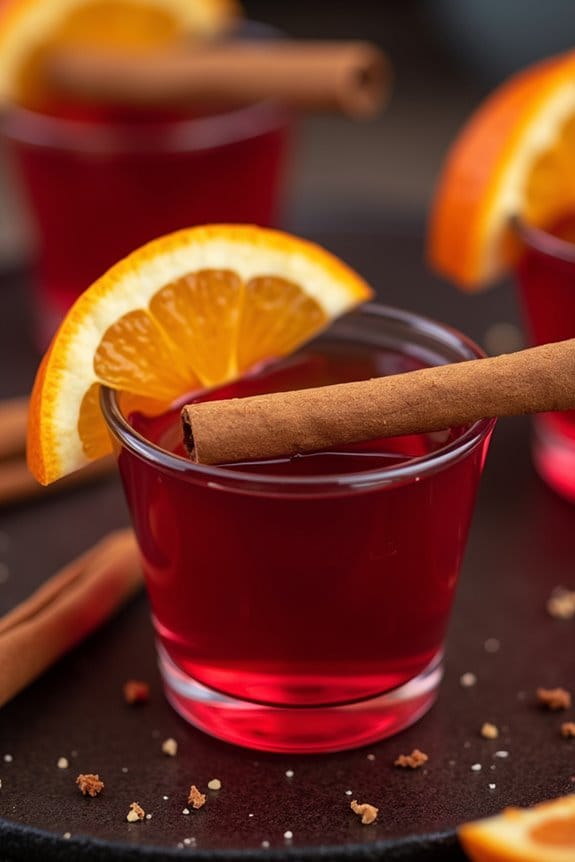 spicy halloween sangria jello shots