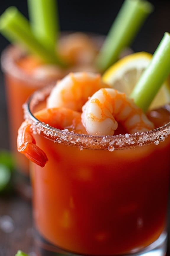 spicy shrimp cocktail shooters