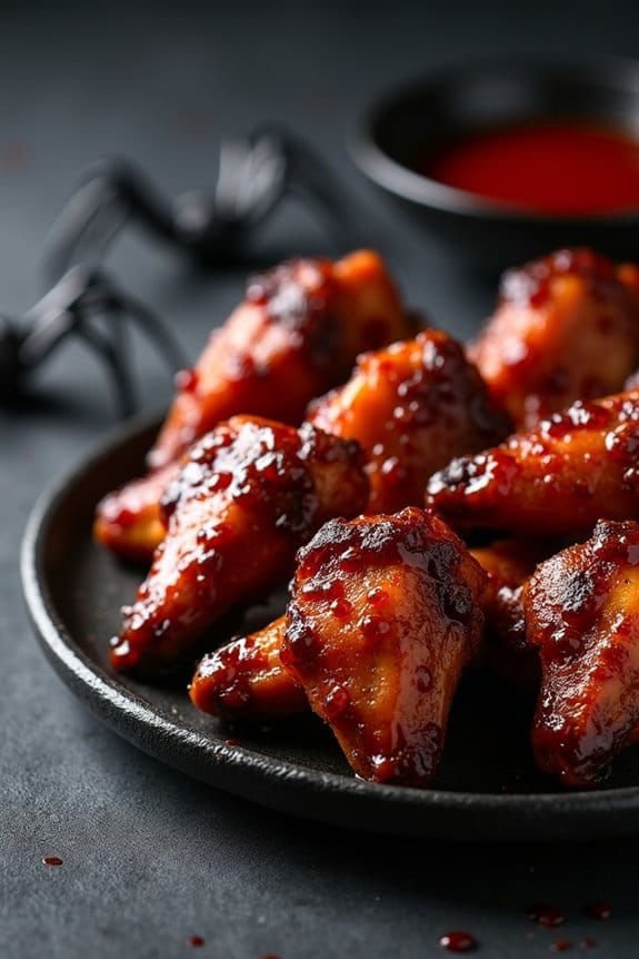 spooky and flavorful wings