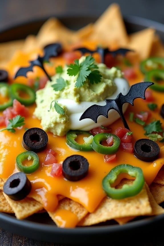 spooky bat shaped nacho recipe