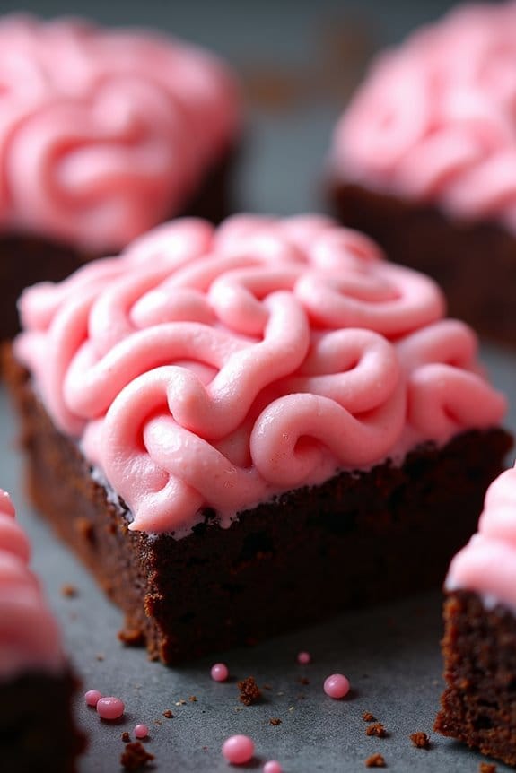 spooky brain brownies recipe