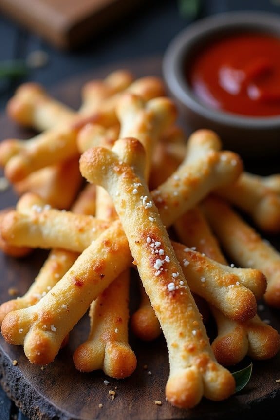 spooky breadsticks for halloween