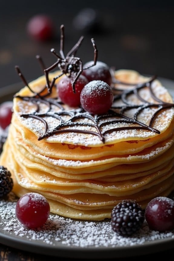 spooky breakfast crepes recipe