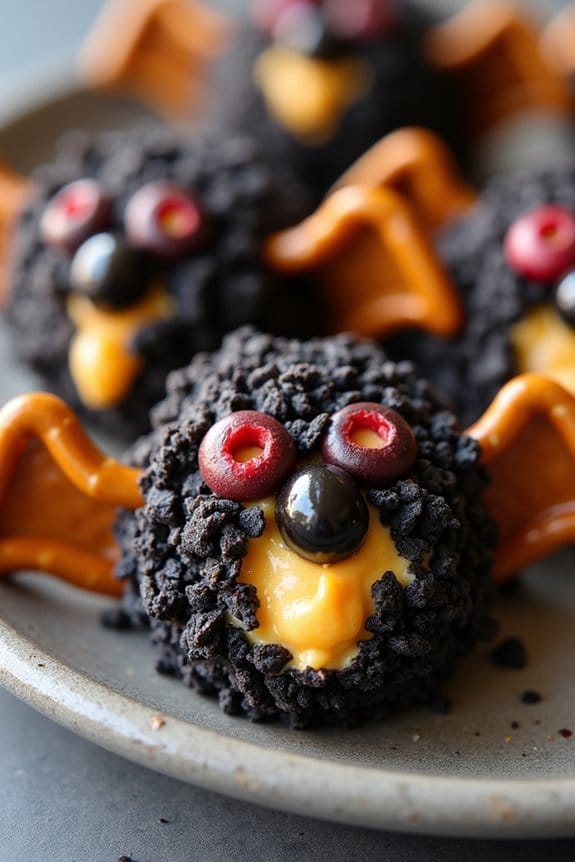 spooky cheese ball appetizer