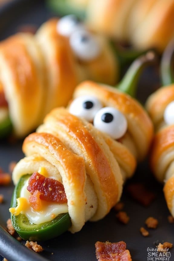 spooky cheesy jalape o appetizers