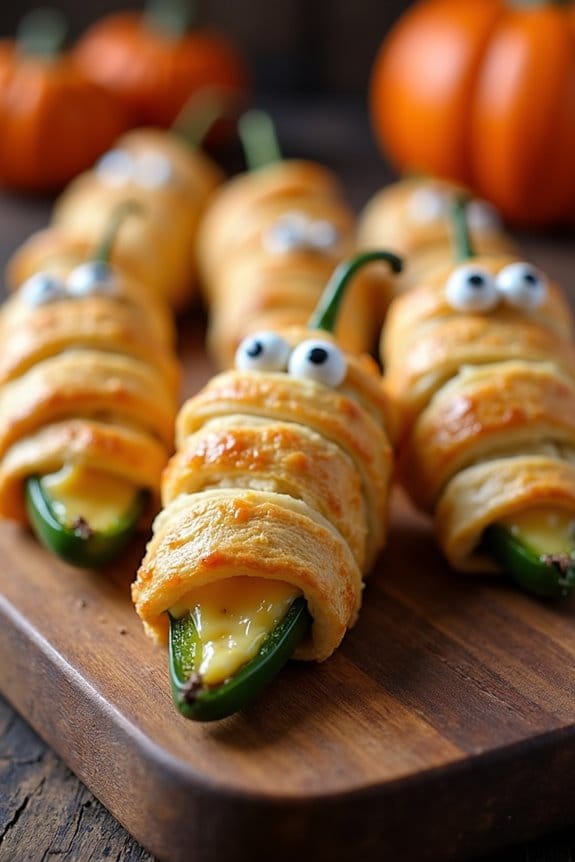 spooky cheesy jalape o delights