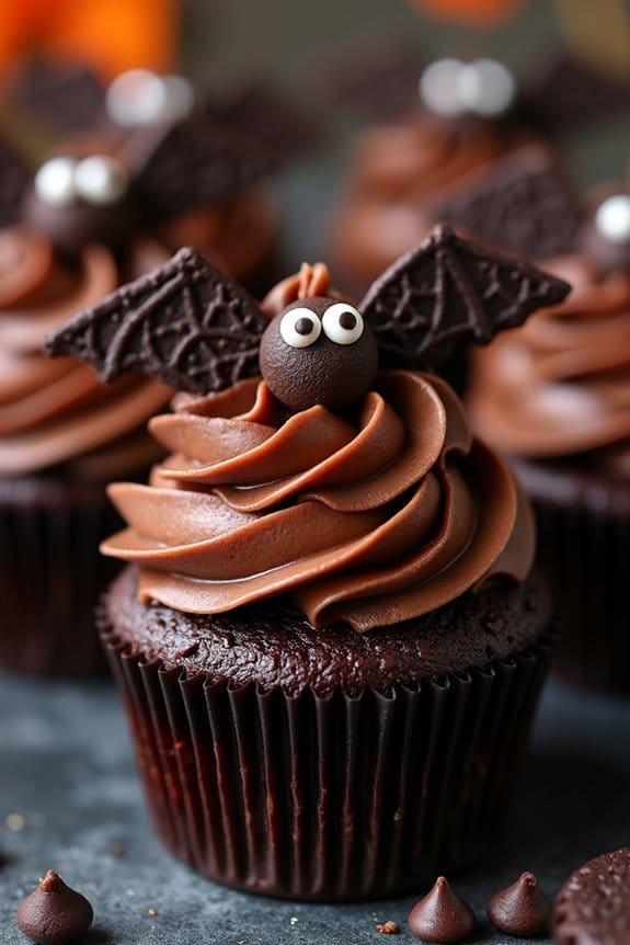spooky chocolate cupcake delight