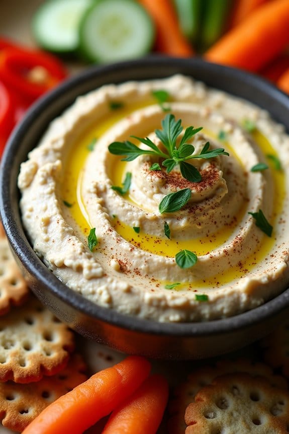 spooky creamy cauliflower dip