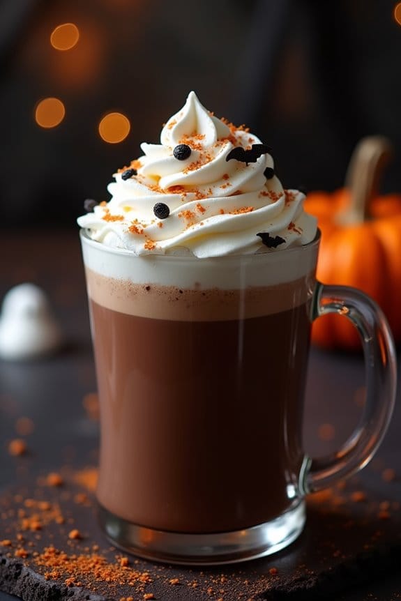 spooky decadent hot chocolate