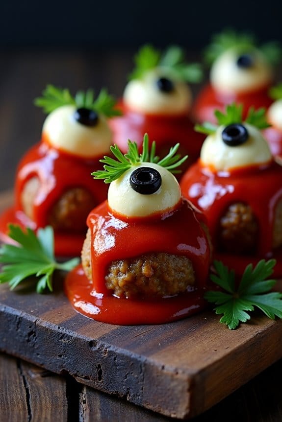 spooky delicious halloween meatballs