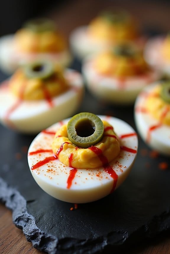 spooky deviled egg recipe