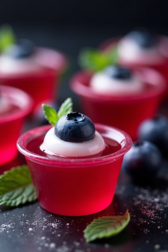 spooky eyeball berry shots