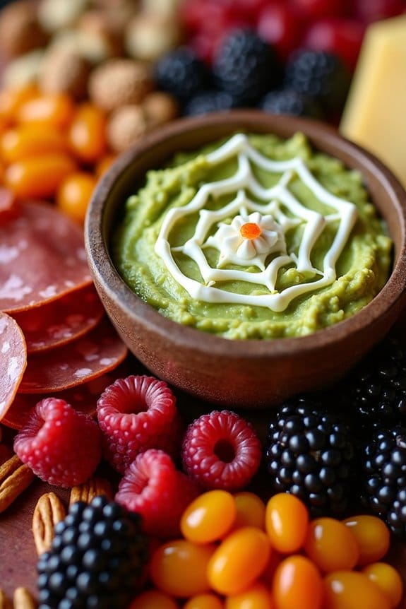 spooky festive charcuterie board