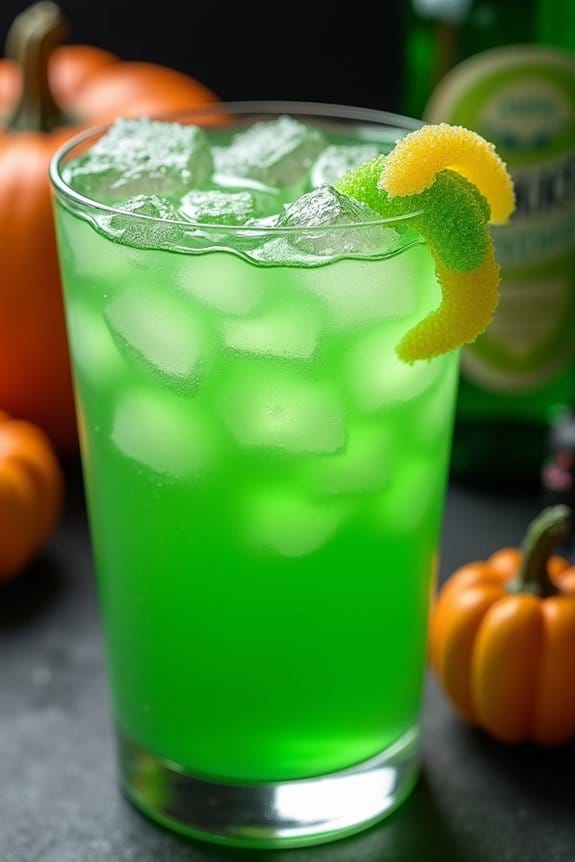 spooky festive green punch